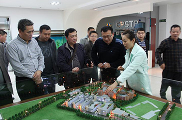 湖南省桃江县领导、企业家一行莅临常平科技园参观考察