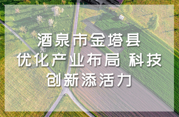 酒泉市金塔县：优化产业布局 科技创新添活力